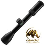 دوربین تفنگ ویور Kaspa Series 3-9×40 مدل 849807 با بزرگنمایی متغیر 3 تا 9 برابر، لنز 40 میلی‌متری، بدنه آلومینیومی مشکی مات، تیوب 25 میلی‌متری و تنظیم دقیق باد و ارتفاع، مناسب شکار، تیراندازی ورزشی و نصب روی انواع سلاح گلوله‌زنی