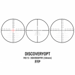 رتیکل FFP روشن شونده دوربین تفنگ Discovery Opt HD 5-30×56 SFIR